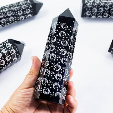 Obsidian Moon Phase Point